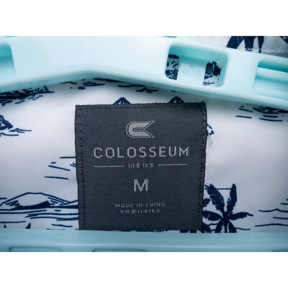 Notre Dame Fighting Irish Shirt Mens Medium White Short Sleeve Hawaiian Tropical - Picture 2 of 8